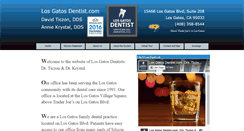 Desktop Screenshot of losgatosdentist.com